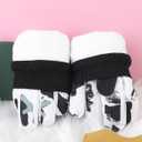 Kids-Waterproof-Ski-Snowboard-Gloves Abstract Print-Winter Warm Touchscreen-Gloves for Boys Girls for Outdoor-Sports Skiing