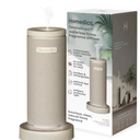 Homedics SereneScent Mini Fabric Rechargeable Waterless Diffuser, Cordless Aromatherapy Device, Use with SereneScent Oil 15ml (Sold Separately), Adjustable Mist Intensity & Ambient Light, Beige