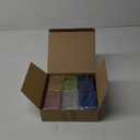 Dunzoom 12 Pcs Acrylic Crayon Boxes with Snap Lid Glitter Crayon Storage Organizer 3.5 X2.4x 1.1 Inches Clear Colorful Holder Case Stackable for Small Items, Crafts, Jewelry, Hardware