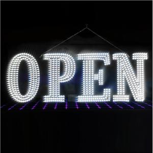 48"x17" Super Large LED Open Signs for Business, 10 Levels Brightness Adjustable Unique Design Super Bright Open Sign with Chain, High Visibility for Store Bar Hotel Retail Shops Window Salon Office