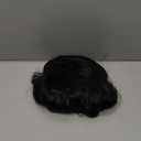 AGO Natural Black Wigs with Bangs Short Bob Wig Shoulder Length Synthetic Hair for Women Girl Loose Wavy Wig Heat Resistant Fiber Hair for Daily Party Halloween Cosplay Use(2/4#Black)