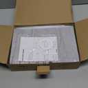 Square Lampshades Set of 2, Linen Lampshades L6.3"x W6.3" x H9.84" High, Easy Assembly Replacement Fabric Shades for Table Lamps Floor Lamps, Gray Color Shade (Grey)