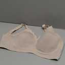 Vertvie Womens Seamless Bras No Underwire Supportive Wireless Push Up Full Coverage Bralette Comfort Scalloped T-Shirt Bra (Cream White, X-Large)