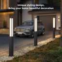 Outdoor Pathway Lights, 71 Inches Tall Bollard Light, 3000K Landscape Path Lighting, Large Mordern Led Bollards, IP65 Waterproof Pole Sidewalk Lights Wired for Driveway Walkway Garden Yard
