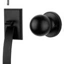 Goldenwarm Front Door Handle and Deadbolt Set, Matte Black Front Door Lock Set, Black Front Door Lock Set with Reversible Knob Handle