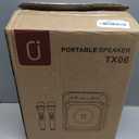 Karaoke Machine, Portable Bluetooth Speaker with 2 Wireless Microphones for Adults & Kids,Singing Machine for Parties and Gatherings, PA System Supports TWS/USB/TF/REC/AUX and TV Connected