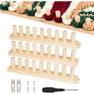 Chunky Blanket Loom,Wooden Loom for Chunky Blanket, Loom for Chunky Yarn, Frame Beginner Friendly Yarn Craft for Home Decor & Large Throw Blankets (48 Inch)
