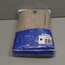 MIULEE Taupe Linen Curtains 96 Inch Long for Bedroom Living Room, Soft Thick Linen Textured Window Drapes Semi Sheer Light Filtering Back Tab Rod Pocket Burlap Look Farmhouse Country Decor, 2 Panels