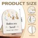 Winnie The Pooh Baby Shower Decoration Sign - Classic Pooh Babies are Sweet Please Take A Treat - 9 * 11IN, baby-05