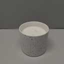 Handmade Ceramic Soy Wax Candle - White 16Oz