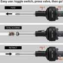 Electric Drain Auger 25ft Cordless Drain Cleaner machine auto feed plumbing snake for kitchen sink, showers, toilet et. 3/4-2" Pipe drain clog (Standard)