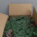 LAVEVE Pre-lit Christmas Garland 9FT with 100 Warm Lights, Battery Operated Xmas Garland with Pine Cedar Cones & Red Berries, Christmas Decoration for Mantle Fireplace Stair Railing Porch (Evergreen Glow)