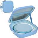 ANKHOH Portable CD Player Case with Belt, for Deluxe, for Sunoony, for MEGATEK, for Gueray, for ARAFUNA, for Klim, Travel Carrying Holder Storage for Walkman and Cable Accessories (Case Only) (Blue)