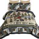 Donna Sharp Forest Hill King Bedding Set, 104" x 104", 3 Piece, King Quilt and Two King Size Pillow Shams
