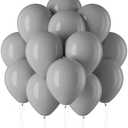 DECOCKRAT PastelGrey Latex Balloons Kit - 110PCS Party Balloons, 12'' Helium Balloon Set with Ribbon, Perfect for DIY, Birthday, Baby Shower, Wedding, Anniversary & Holiday Decoration pink
