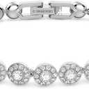 Swarovski Una Angelic Bracelet with White Crystals on a Rhodium Plated Setting