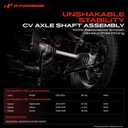 A-Premium CV Axle Shaft Assembly Compatible with Toyota Highlander 2014-2017 3.5L GAS AWD, Venza 2009-2015 AWD & Lexus RX350 2010-2014 AWD, Front Right Passenger Side, Replace# 434100T030, 434100T040