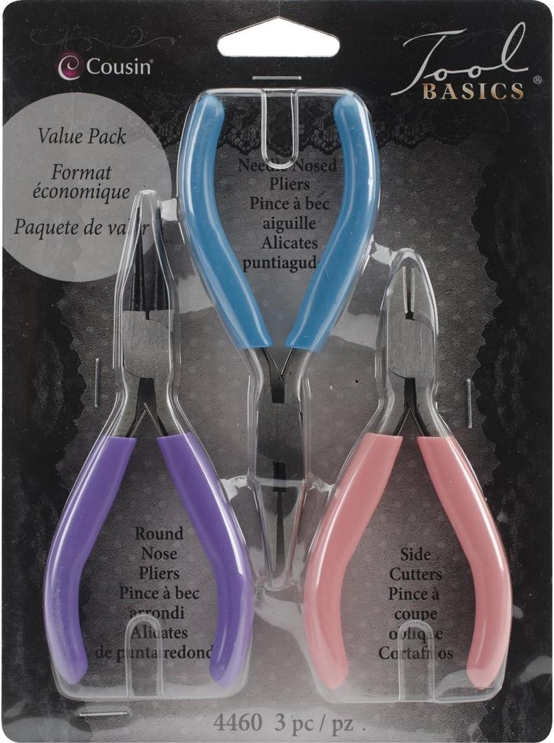 Cousin 4460 Craft & Jewelry Making Tool Kit, 3-Piece (On Pak)