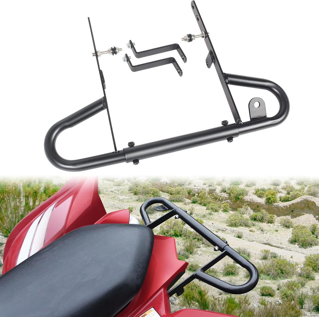 Rear Bumper for Raptor 700/ 700R, Black Rear Wide Grab Bar Bumper Assembly Kit Compatible With Yamaha Raptor 700 / 700R 2006-2024 Accessories