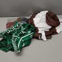 34 Pieces Football Party Decorations 4ft 5ft 6ft Football Spandex Arch Backdrop Cover Dark Green Black Beige Brown Foil Balloons for Sports Game Birthday Party Decor