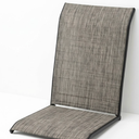 Outside Chairs 6 Pieces, Outdoor Patio Steel Chair Bistro Dining Set - Grey