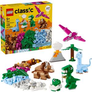 LEGO Classic Creative Dinosaurs Toy - Building Blocks Toy for Kids, Boys and Girls, Ages 5+ - Learning and Educational Toy for Preschool - Gift Idea for Birthdays - 11041