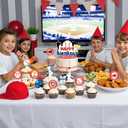 2 x 25 Pcs Baseball Cake Topper & Cupcake Toppers Baseball Birthday Decorations Sports Theme Party Decorations