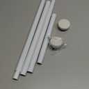 Tension Curtain Rod 30 To 63 Inch White Tension Rods Adjustable Spring Loaded Curtain Rods 7/8" Curtains Rods No Drilling Tension Rods For Windows Bedroom Closet Doorway Door