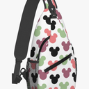 Women Sling Bag Unisex Crossbody Backpack Chest Bags Cartoon Print Sling Bags Shoulder Bag for Women Men Gym Sports Hiking Cycling Travel Casual Daypacks