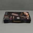 VAGARY 3 in 1 Thermal Brush Set, Heated Round for Blowout Look, Dual Voltage Curling Iron Brush, Ceramic Tourmaline, 3 Detachable Combs, 5 Temperature Settings