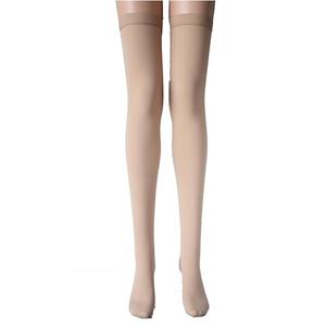 Medical Compression Thigh High Anti Embolism Stockings 15-20mmHg, for Edema, Varicose Veins, Swelling with Inspection Hole, Women & Men, XL