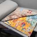 Soft Modern Abstract Washable Area Rug
 8x10 Ft