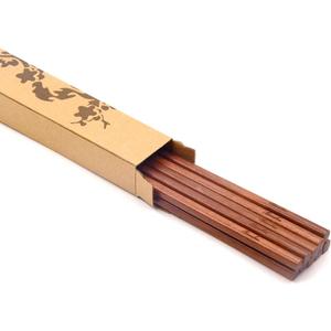 Bamber 16.5 Inches Extra Long Wood Chopsticks Set, Cooking Frying Chopstick, Set of 5 Pairs