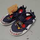 Kids’ Navy Blue Pirate-Themed Canvas Shoes – Casual Slip-On Sneakers, Size 6C