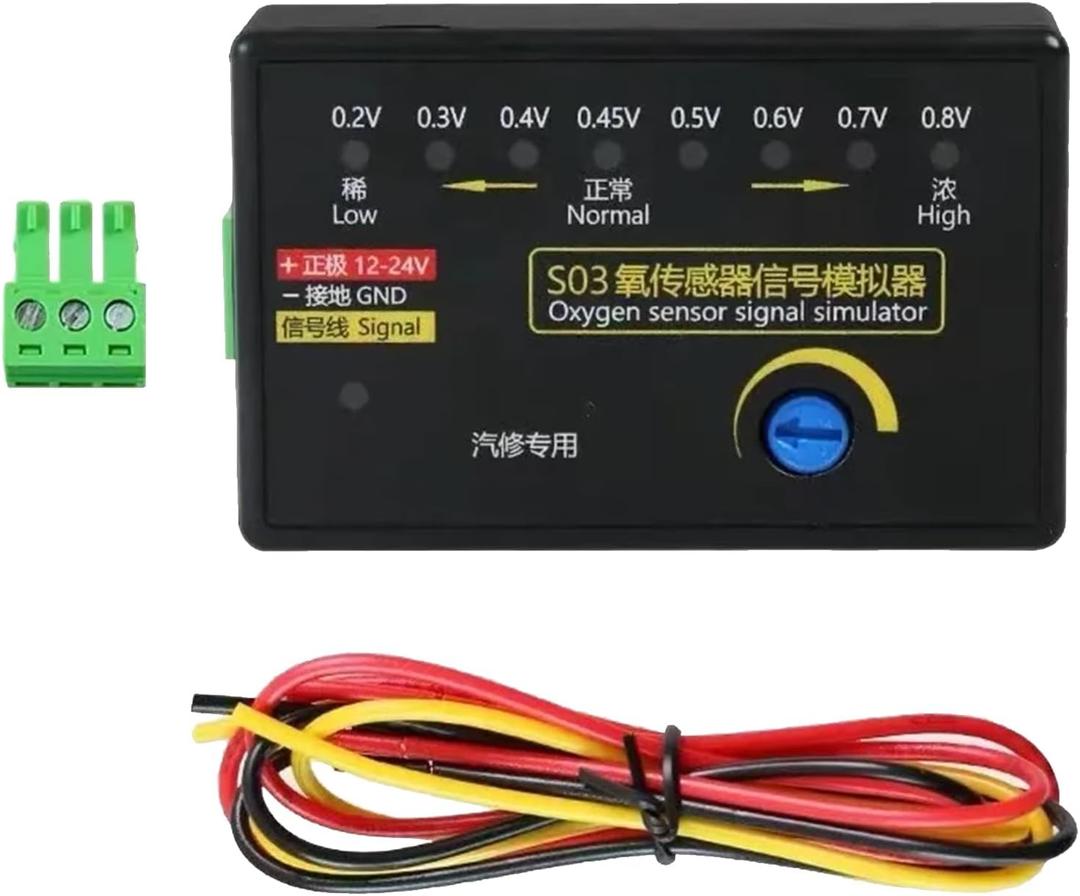 Easy to Use Car O2 Sensors Signal Simulators with Multifunctional Diagnostic Capabilities for Emission Testing Diagnosis, Approx.70x44x18mm, As Pictures Shown