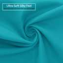 Nestl Soft Pillow Shams Set of 2 - Double Brushed Microfiber Pillow Covers - Hotel Style Premium Bed Pillow Cases, with 1.5 Decorative Flange, Euro 26"x26" - Teal