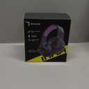 BINNUNE 2.4GHz Wireless Gaming Headset, Bluetooth 5.3 Gaming Headphones with Noise Canceling Mic, 120H Ultra-Long Battery, 50mm Drivers, Multi-Platform for PC / PS5 /PS4/ Switch/Mobile, Purple