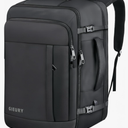 55L Carry On Backpack, Extra Large Travel Backpack for Men & Women, Expandable 60L Big Capacity Bag For Airplanes, Travel Gifts for Men Women, Fits 18.4 Inch Laptop, Luggage Suitcase Daypack, Black