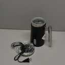 Huogary Milk Frother, Milk Steamer for Milk Foam & Hot Milk(4.5oz/10.5oz), Electric Milk Frother and Warmer for Homemade Coffee, 120V (Black)