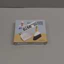 MR.SIGA Mini Dustpan and Brush Set, Portable Cleaning Brush and Dustpan Combo with Bamboo Handle, 1 Set (White)