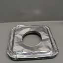 50pc Aluminum Gas Stove Burner Covers -Thicker Foil Square Burner Liners - Disposable Gas Range Protectors, 50 Pack（Outer diameter: 8.5 x 8.5 inch）