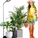 LED Grow Light for Indoor Plants, Full Spectrum led Grow Light,55 inches Adjustable Height,Growing Lamp with Timer,Dimmable Brightness, Ideal for Tall Plants (Large-10W, Black)