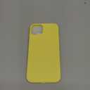 ORNARTO Compatible with iPhone 15 Plus Case 6.7", Slim Liquid Silicone 3 Layers Full Covered Soft Gel Rubber Cover Protective Phone Case with Anti-Scratch Microfiber Lining-Yellow