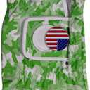 Patriot Golf Glove Ball Marker Men's Womens Premium Synthetic Left Hand Right Hand (Medium, Gray)