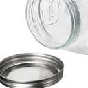 CATPOWER 2 Gallons X-Large Glass Jar With Mouth Canning Jar Kitchen Storage Jar Cookie Candy Penny Jar with Stainless Steel Screw Lid, 12 inches
