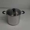 T-fal Specialty Stainless Steel Stockpot 12 Quart Oven Safe 350F Pots and Pans, Cookware Silver