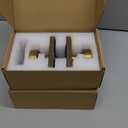 ToPToToo Dummy Door Knobs Interior, Antique Brass Door Knobs for Closet, SingleSide Dummy Door Handle, Inactive Door Knobs 4 Pack