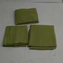 Amazon Basics Lightweight Microfiber 4-Piece Bed Sheet Set, Oliver Light, Solid, Full