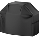 Grill Cover, 58 inch BBQ Gas Grill Cover for Outdoor Grill, Waterproof, Anti-UV, Rip-Proof, Fade Resistant Material, Barbecue Cover with Hook-and-Loop Straps & Adjustable Hem Drawstring, Black