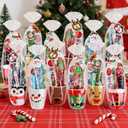 Marspark 12 Set/384 Pcs Christmas Stationery Party Favors Bulk Christmas Advent Gift Include Paper Cup Bookmark Santa Claus Ruler Snowman Pencil for Stocking Stuffers Xmas Exchange Gift Prize